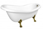Vaňa voľne stojaca 169x75x72cm Polysan RETRO, nohy bronz, biela