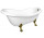 Vaňa voľne stojaca 169x75x72cm Polysan RETRO, nohy bronz, biela