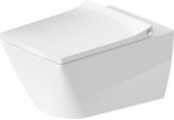 Misa WC Duravit DuraStyle závesné Rimless 37x54 cm, lievikový, biela S povrchom WonderGliss