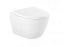 Závesné wc Roca Ona Compacto Rimless, 48x36cm, biely