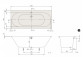 Vaňa prístenná Villeroy & Boch OBERON 2.0, 180x80, Quaryl, biela