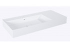 Umývadlo stenová ľavé 100.5x45.5cm, Elita Solid-Surface, white matnéný
