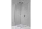 Sprchový kút štvorcová 80x80cm, Sanplast KNDJ/PRIII-80-S sbW0, sklo číre, saténové profily lesklý