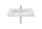 Umývadlo stenová Roca Gap, 80x46cm, z prepadom, otvor na batériu SUPRAGLAZE, biela