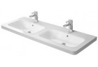 Umývadlo obdĺžniková dvojitý 130x48cm nábytková, Duravit DuraStyle, biela