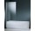 Vaňová zástena Novellini Aurora 1 - 75x150 cm, składany, profil chróm, sklo číre, AURORAN175-1K