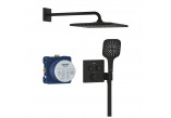 Podomietkový Sprchový set Grohe Grohtherm SmartControl s hlavovou sprchou Rainshower Mono 310 Cube - phantom black