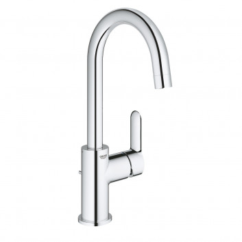 Umyvadlová batéria Grohe BauEdge, na postavení, výška 180mm, 5,7 l/min, chróm