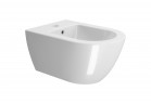 Závesný bidet GSI Pura 55x36 cm s jedným ventilom na batérie - Glossy White