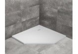 Päťuholníková vanička levý s panelom Radaway Doros PT E Compact 100x80cm biely