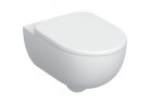 Závesné wc Geberit Selnova Premium Rimfree 53x36cm s sedadlom klozetovým zwykłą - biela