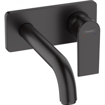 Umyvadlová batéria nástenná Hansgrohe Vernis Shape, podomietková, výtokové rameno 20,5 cm - chróm