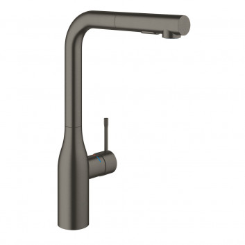 Drezová batéria Grohe Essence SmartControl, výsuvná sprcha - brushed hard graphite