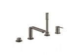 Vaňová Batéria Grohe Lineare 4-otvorová - brushed hard graphite