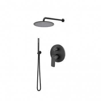 Sprchový set Vema Slate, podomietkový, 2 výstupy vody, Horná sprcha 20cm, chróm