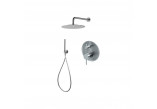 Sprchový set Vema Tiber Steel, podomietkový, 2 výstupy vody, Horná sprcha 25cm, nerez inox