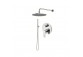 Sprchový set Vema Tiber Steel, podomietkový, 2 výstupy vody, Horná sprcha 25cm, nerez inox
