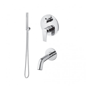 Sprchový set Vema Timea, podomietkový, 2 výstupy vody, Horná sprcha 30cm, chróm