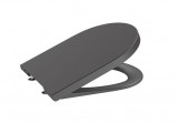 Klozetové sedátko s pozvoľným sklápaním Roca Inspira Round - onyx