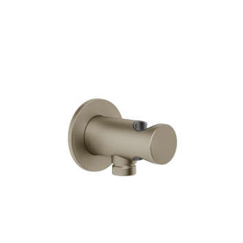 Prípojka uhlová Gessi Anello, s pákou - Copper Brushed PVD