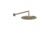 Horná sprcha Gessi Anello, okrúhla, 250mm, regulowana, s ramenom nastenným 358mm - Copper Brushed PVD