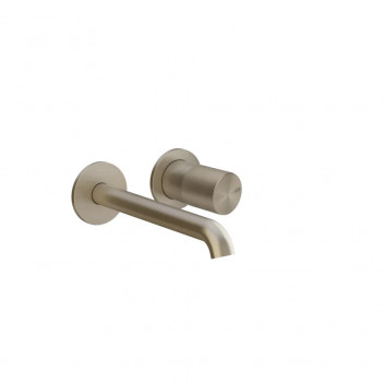 Batéria sprchová Gessi Habito termostatická 2-priepustná vrchná sada - Finox Brushed Nickel
