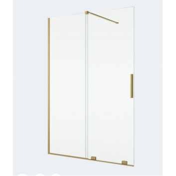Pevná bočná stena walk-in Sanswiss Easy STR4P, 90x200cm, univerzálna, sklo číre, profil čierna
