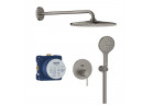 Sprchový set Grohe Essence podomietkový s hlavovou sprchou Rainshower mono 310 - brushed hard graphite