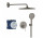 Sprchový set Grohe Essence podomietkový s hlavovou sprchou Rainshower mono 310 - brushed hard graphite
