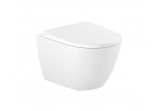 Misa WC Závěsná Roca Ona, 48x36, Rimless Compacto s pozvoľným sklápaním sedadlo (Súprava)