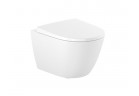 Misa WC Závěsná Roca Ona, 48x36, Rimless Compacto s pozvoľným sklápaním sedadlo (Súprava)