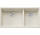 Drez Blanco Subline 480/320-U Siligranit InFino 85,5x46 cm, 2 komory, levý, bez automatickej zátky - delikatny biely