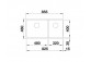 Drez Blanco Subline 480/320-U Siligranit PuraDur 85,5x40cm 2 kom bez zátky, tartufo
