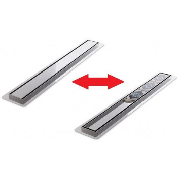 Žľab, pełny Súprava, Wiper New Premium, 600mm, wzór Ponente, Povrchová úprava szlif