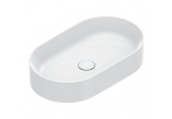 Umývadlo na postavenie na dosku Catalano Zero 60x35 cm, bez prepadu, bez otvoru na batérie - biela