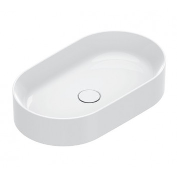 Umývadlo na postavenie na dosku Catalano Zero 60x35 cm, bez prepadu, bez otvoru na batérie - tortora satin