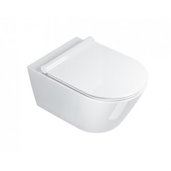 Misa Catalano Sfera NF Závěsná, 35x50 cm, bez splachovacieho kruhu, biela + sedadlo s pozvoľným sklápaním slim + mocowania