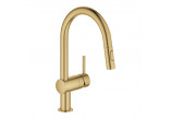 Drezová batéria s výsuvnou sprchou GROHE Minta 1/2", páková - brushed warm sunset