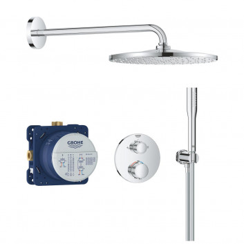 Sprchový set Grohe Rainshower Cosmopolitan 210, podomietkový, Batéria termostatická, chróm