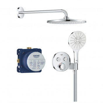 Sprchový set Grohe Precision Thermostat s hlavovou sprchou Vitalio Rain Mono 310 - chróm