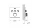 Batéria podomietková Grohe Grohtherm SmartControl termostatická 3-prijímače vody farba nerez