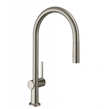 Páková drezová batéria 160, kovová výsuvná sprcha, 2jet, sBox, Hansgrohe Zesis M33 - Čierna Matný