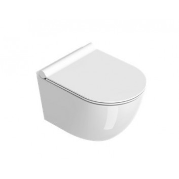 Misa Catalano Sfera 55x35 cm Závěsná Silentech (bez kołnierza) - tortora matnéný