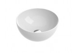 Umývadlo na postavenie na dosku Catalano Sfera okrúhla 42 cm, bez otvoru pre batériu, bez prepadu - biely lesklá