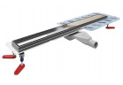 Žľab, pełny Súprava, Wiper New Premium, 600mm, wzór Pure (do wklejenia płytki), Povrchová úprava szlif