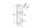 Sprchový set Grohe Tempesta 100, sluchátko 2-funkčná s hadicou 175cm i drążkiem 60cm, chróm