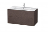 Skrinka podumývadlová Duravit L-Cube, Závěsná 1020 x 481 mm - dub tmavý szczotkowany