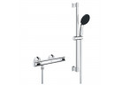Batéria sprchová s termostatom Grohe Precision Flow, na stěnu, so sprchovým systemom - chróm