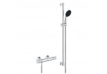 Batéria sprchová s termostatom Grohe Precision Flow, na stěnu, so sprchovým systemom - chróm