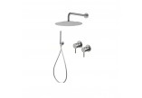 Sprchový set Vema Tiber Steel, podomietkový, 2 výstupy vody, Horná sprcha 30cm, nerez inox